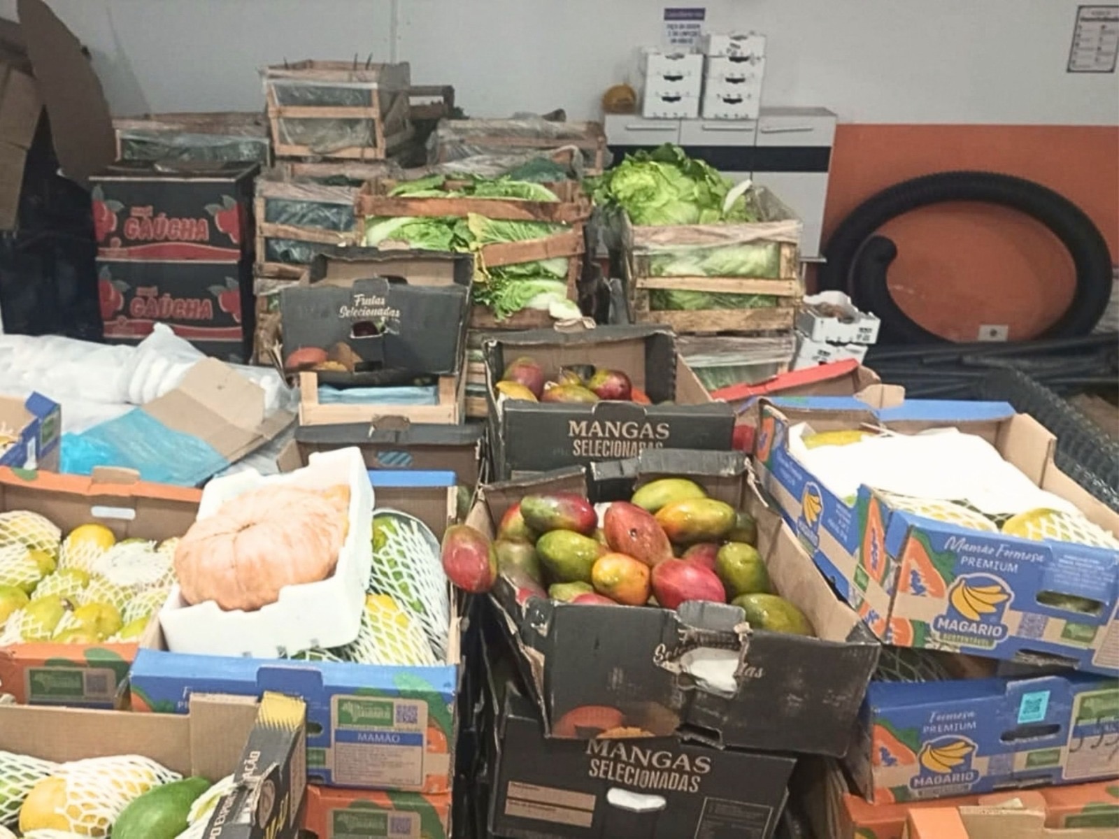 Comerciantes da Ceagesp doam quase 5 toneladas de alimentos para o Jardim Pantanal